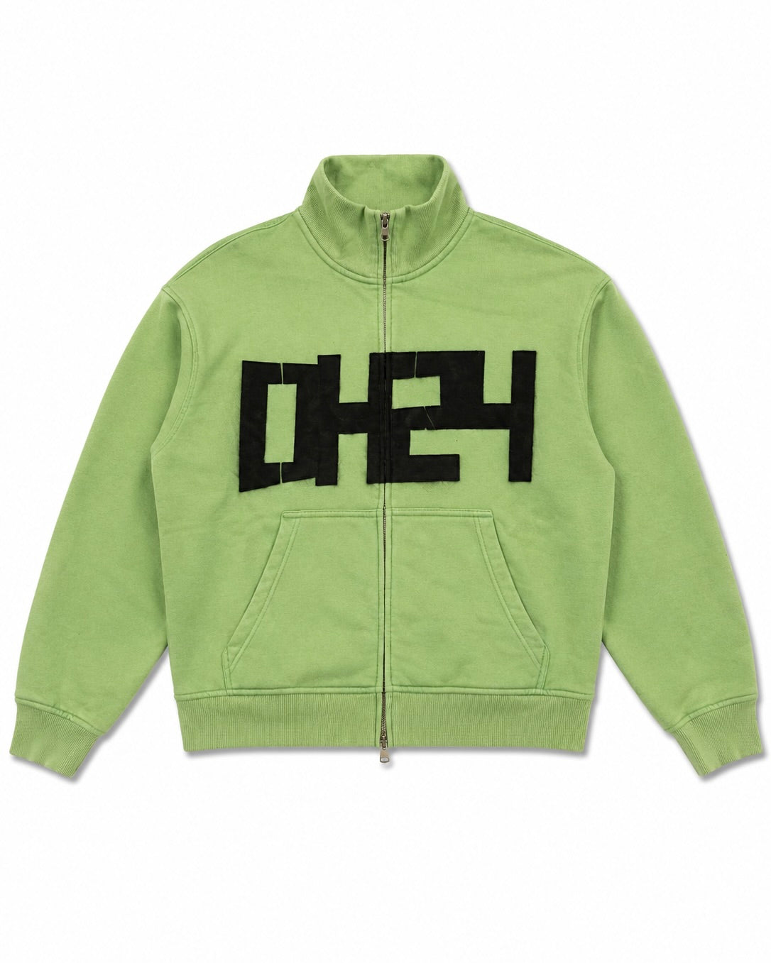 "DH24" Relaxed Fit Boxy Green Track Jacket