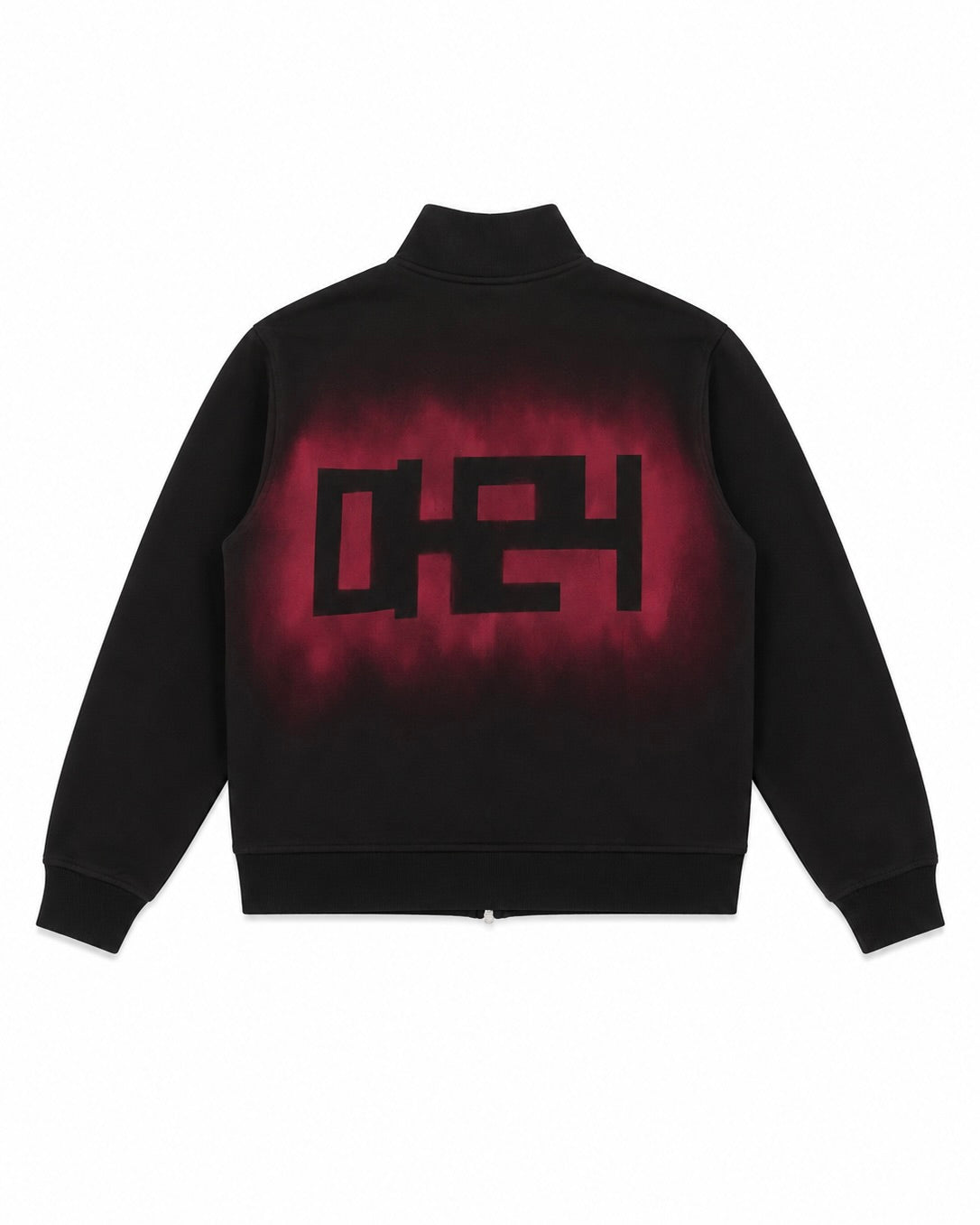 "DH24" Relaxed Fit Boxy Black/Pink Track Jacket