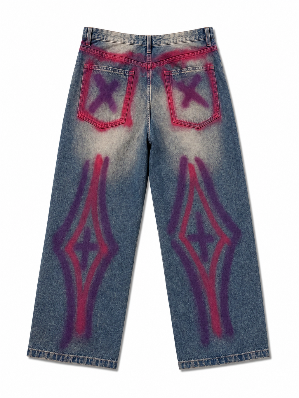 Rebell Graffiti Denim Pants