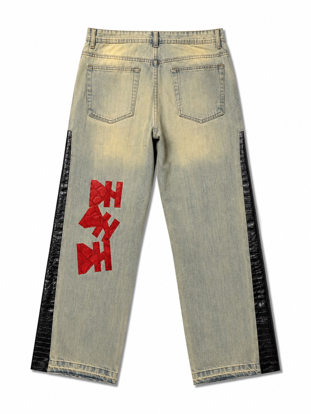 Red Ghost Denim Pants
