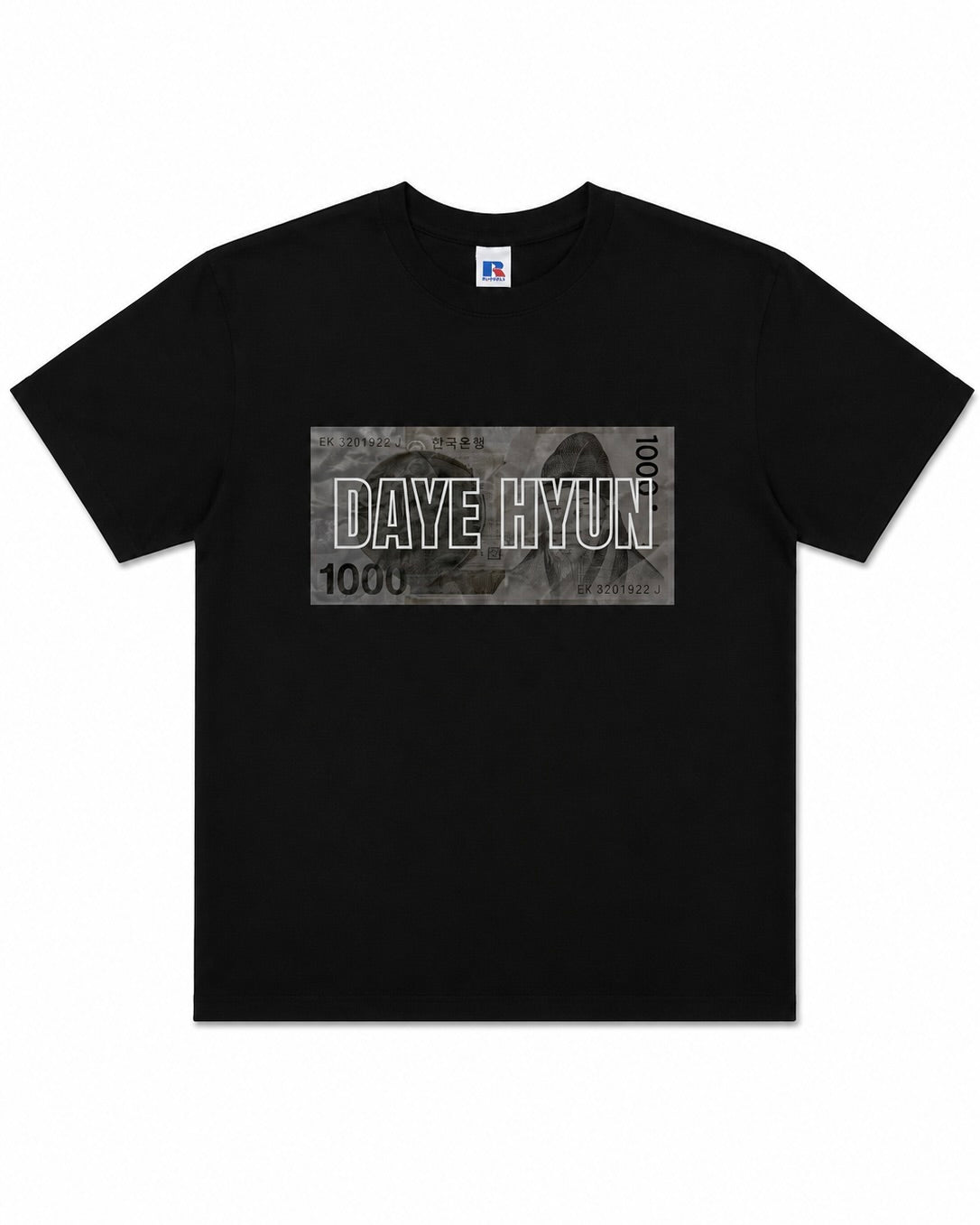 "1000 Won" Black Tee